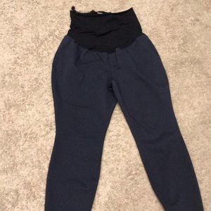 Navy maternity pants